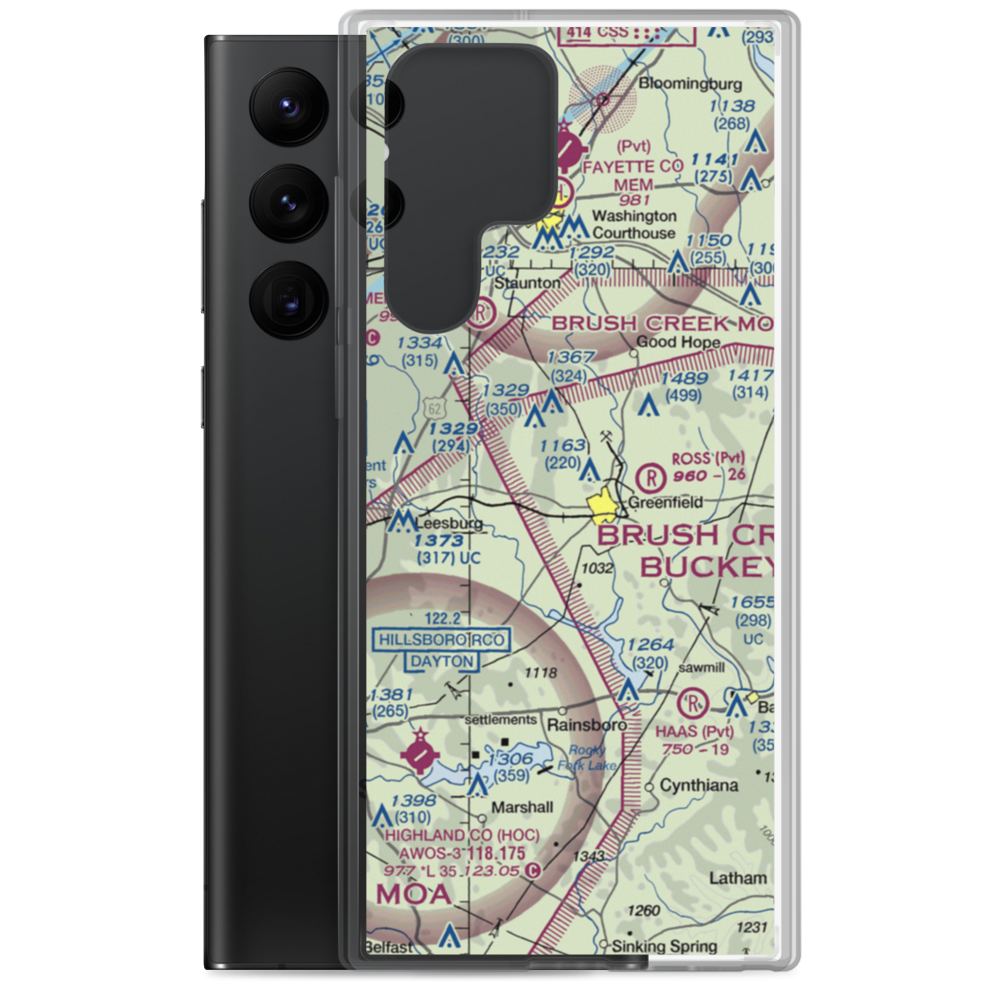 Unger Field (0OI2) VFR Sectional Samsung Case Samsung Galaxy S22 Ultra model shown