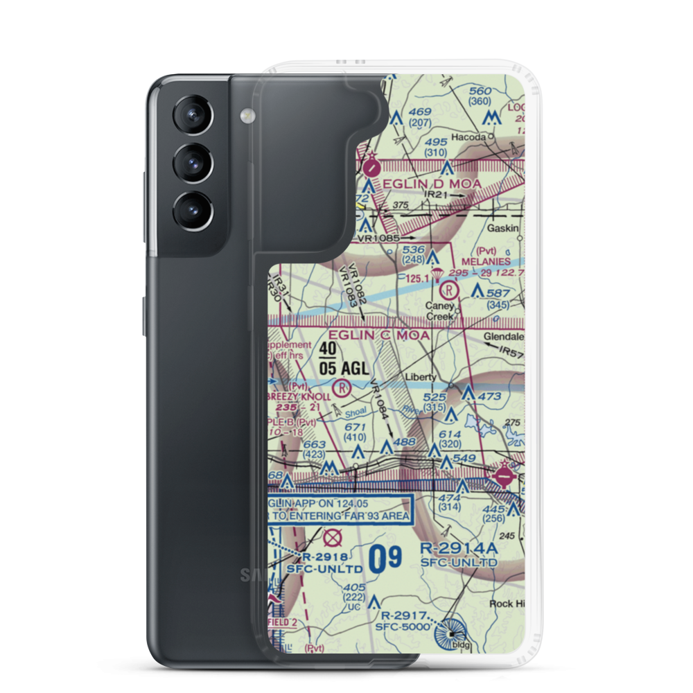 Unicorn Place Airport (69FD) VFR Sectional Samsung Case Samsung Galaxy S21 model shown