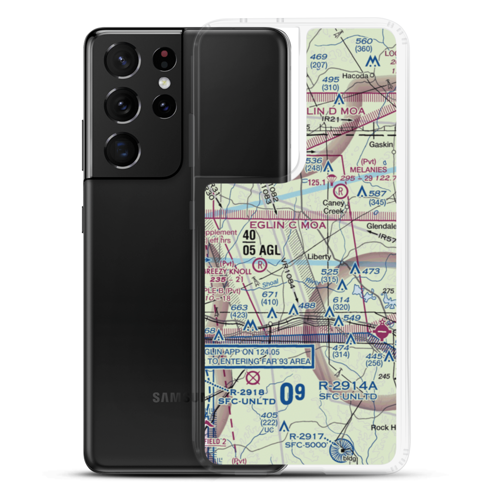 Unicorn Place Airport (69FD) VFR Sectional Samsung Case Samsung Galaxy S21 Ultra model shown