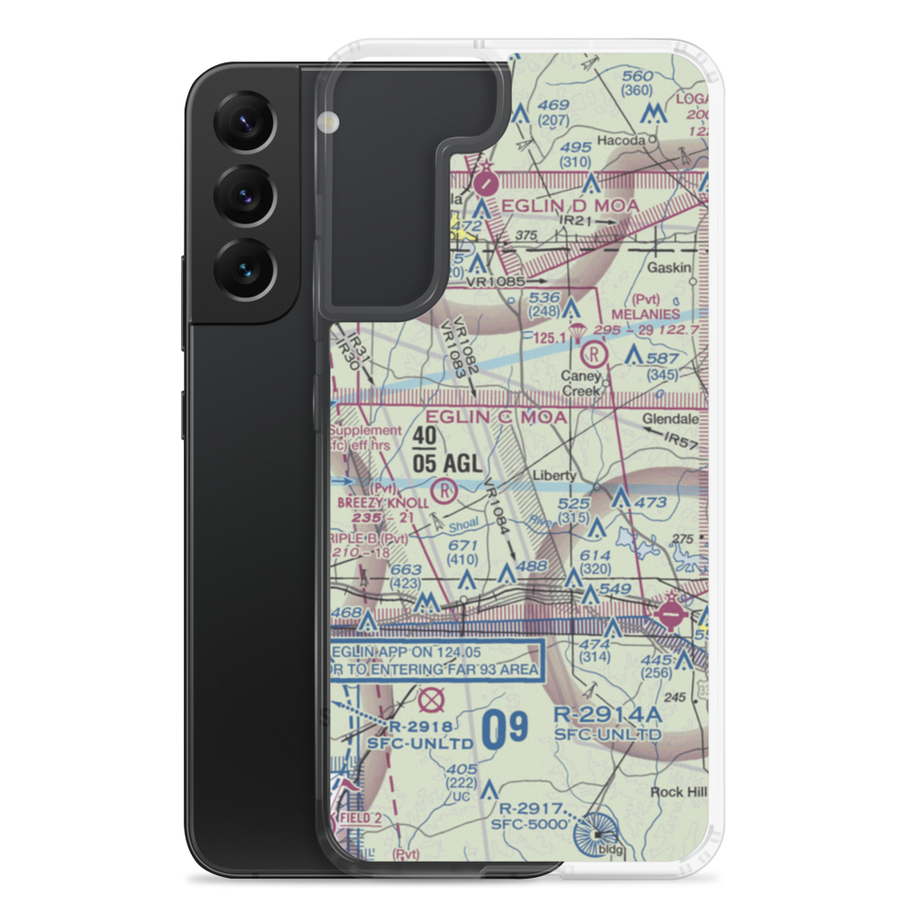 Unicorn Place Airport (69FD) VFR Sectional Samsung Case Samsung Galaxy S22 Plus model shown