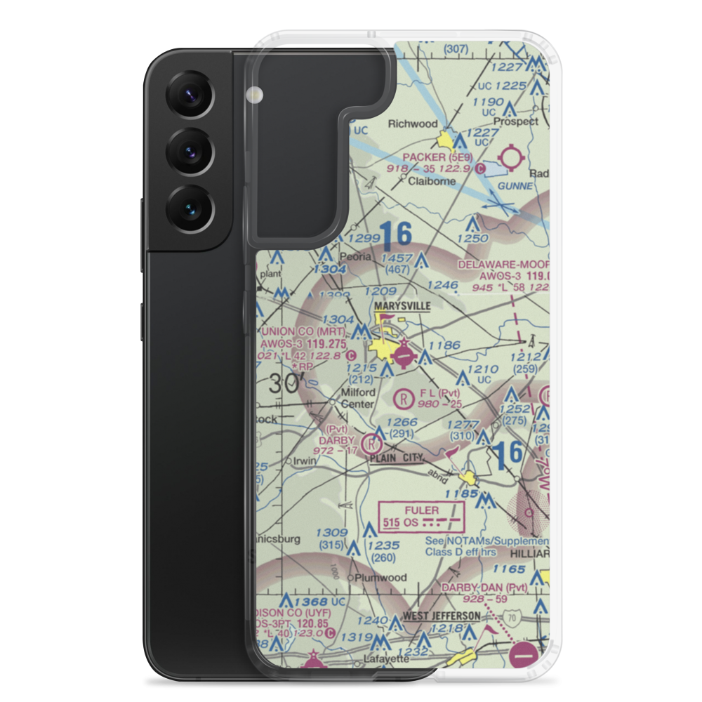 Union County Airport (MRT) VFR Sectional Samsung Case Samsung Galaxy S22 Plus model shown
