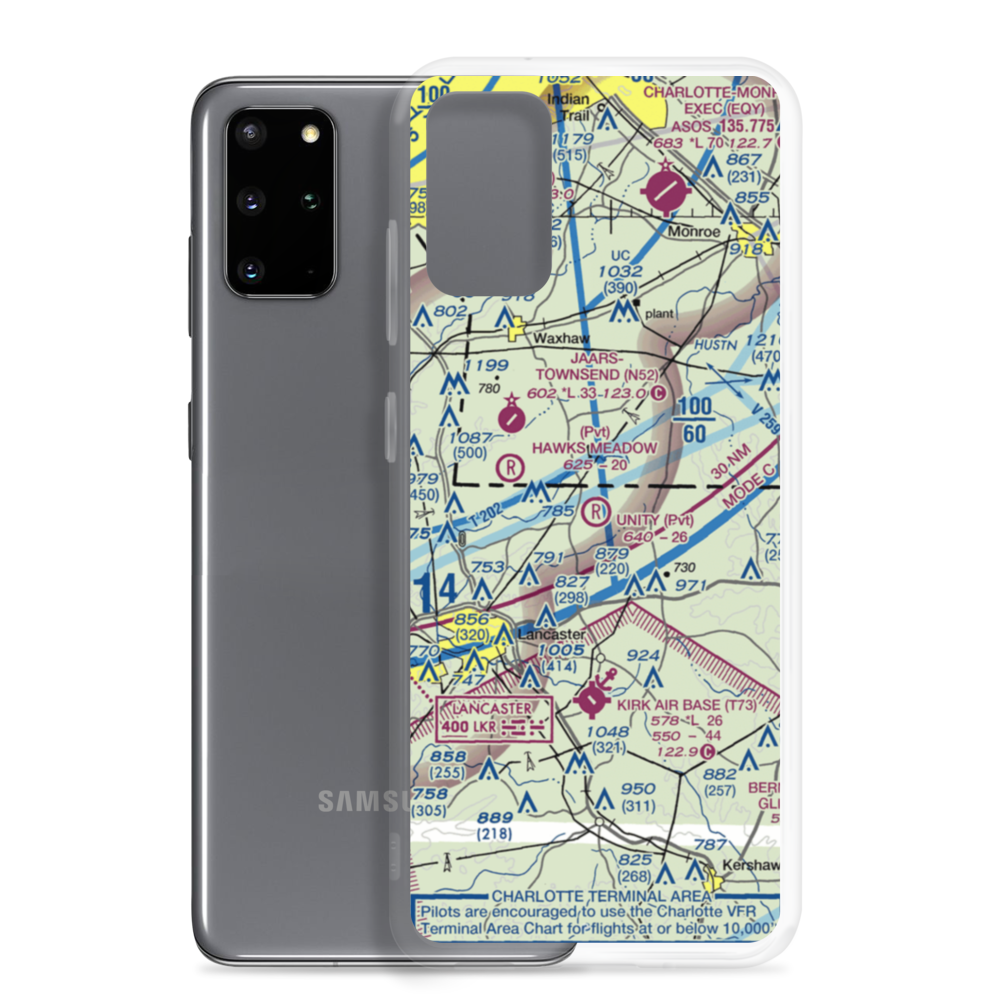 Unity Aerodrome (SC76) VFR Sectional Samsung Case Samsung Galaxy S20 Plus model shown