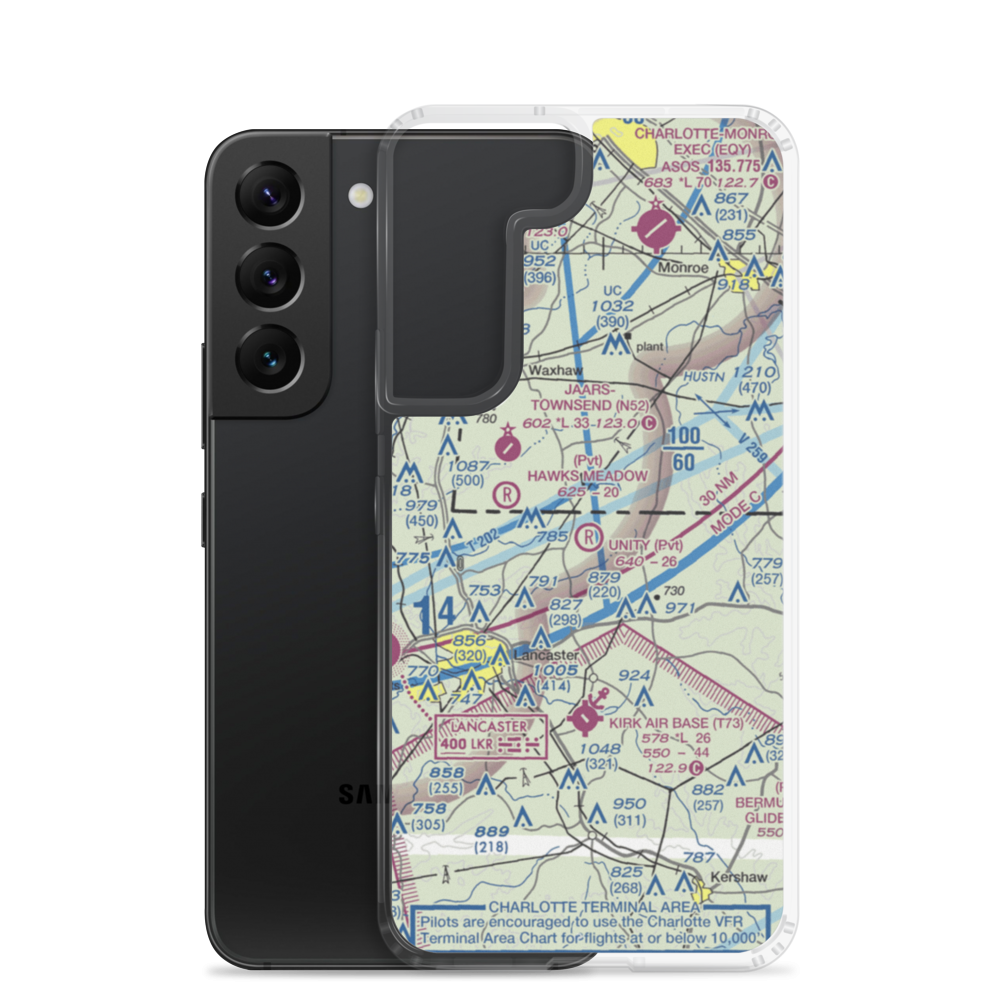 Unity Aerodrome (SC76) VFR Sectional Samsung Case Samsung Galaxy S22 model shown