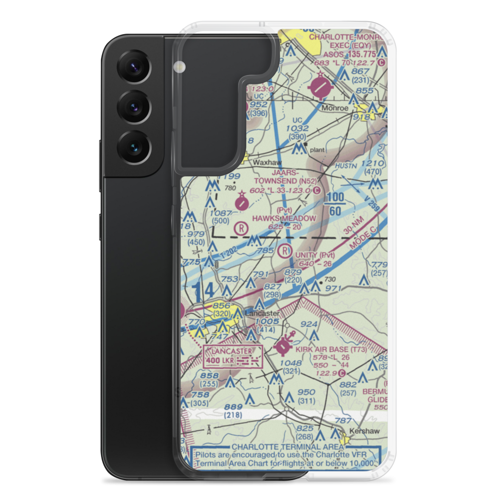 Unity Aerodrome (SC76) VFR Sectional Samsung Case Samsung Galaxy S22 Plus model shown