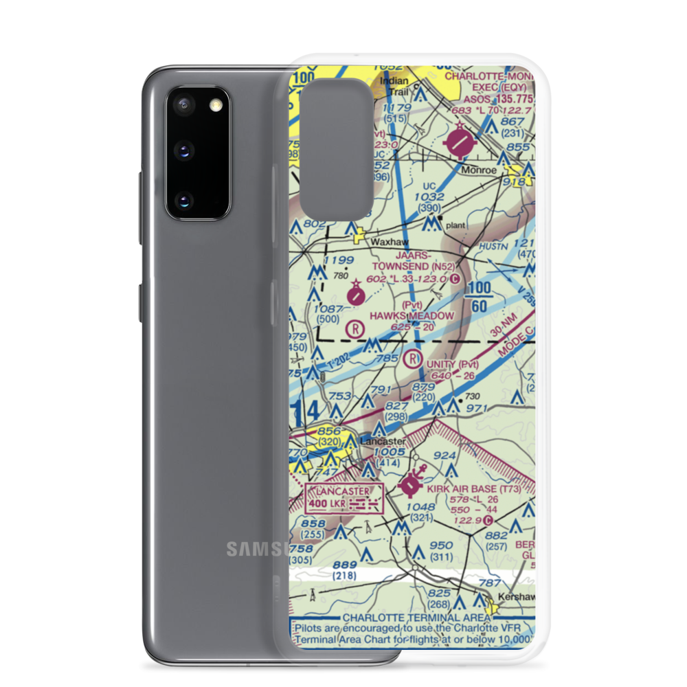 Unity Aerodrome (SC76) VFR Sectional Samsung Case Samsung Galaxy S20 model shown