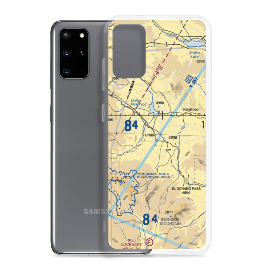 Unity Airport (11OG) VFR Sectional Samsung Case Samsung Galaxy S20 Plus model shown