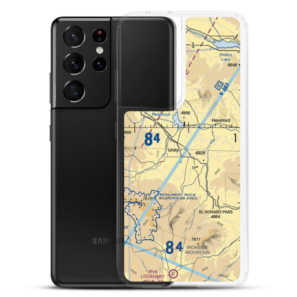 Unity Airport (11OG) VFR Sectional Samsung Case Samsung Galaxy S21 Ultra model shown