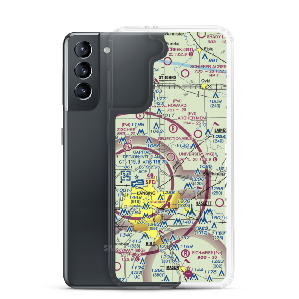 University Airpark (41G) VFR Sectional Samsung Case Samsung Galaxy S21 model shown