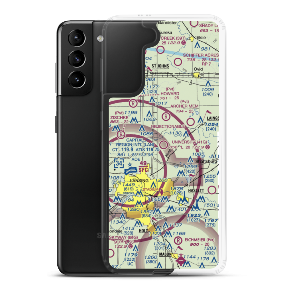 University Airpark (41G) VFR Sectional Samsung Case Samsung Galaxy S21 Plus model shown