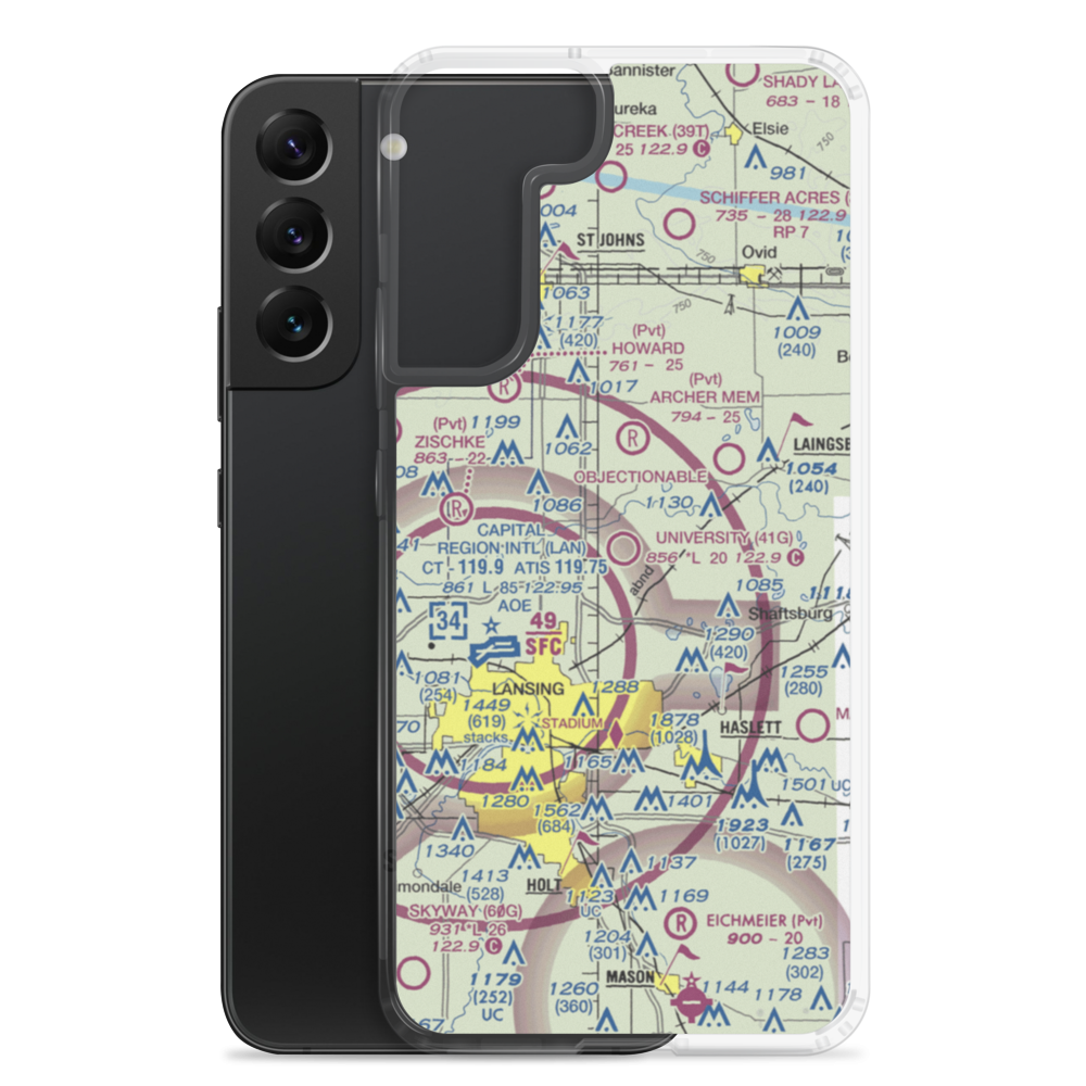 University Airpark (41G) VFR Sectional Samsung Case Samsung Galaxy S22 Plus model shown