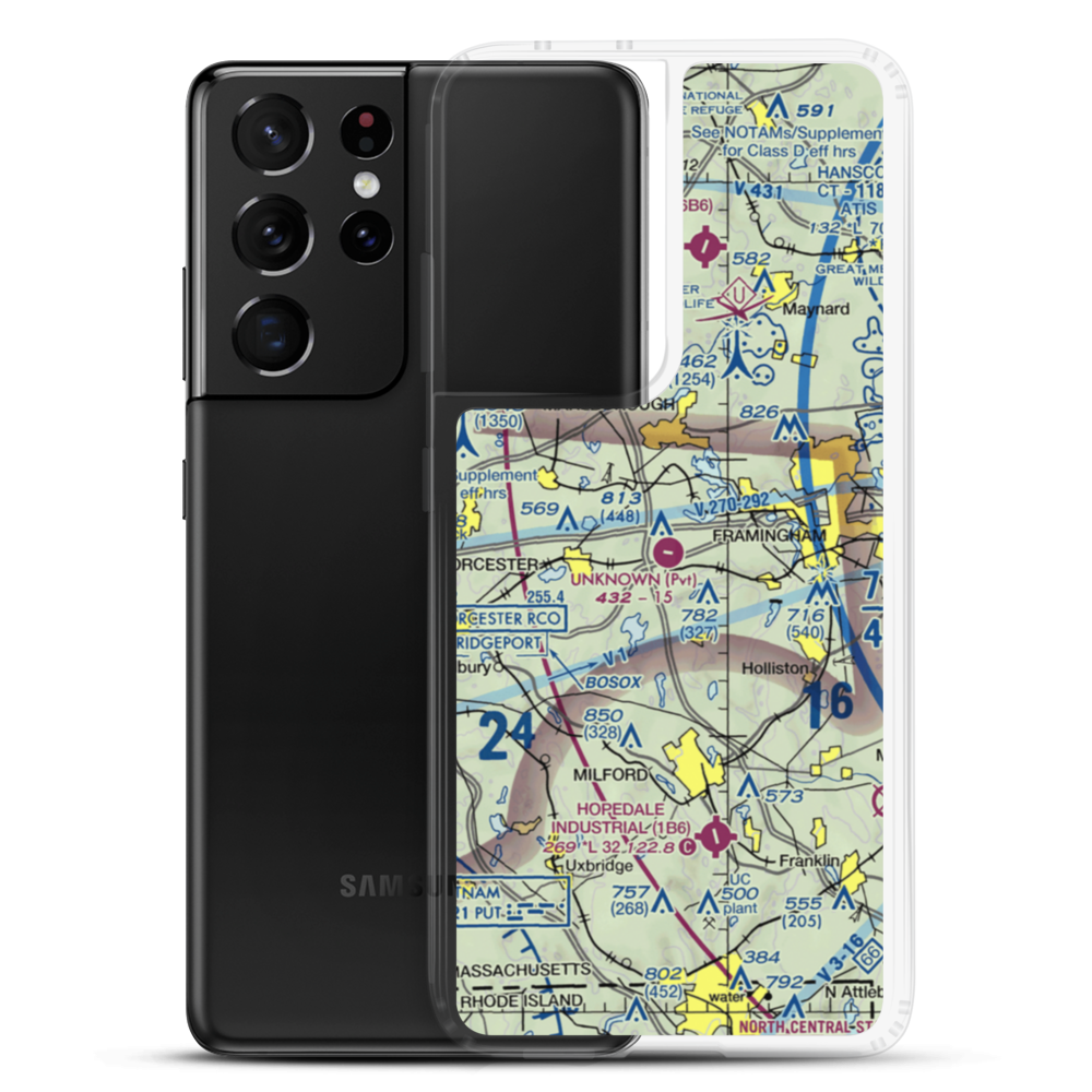 Unknown Field (1MA5) VFR Sectional Samsung Case Samsung Galaxy S21 Ultra model shown