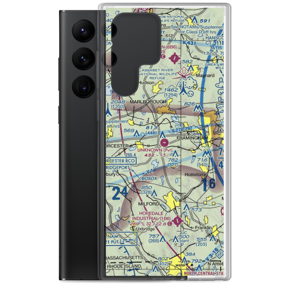 Unknown Field (1MA5) VFR Sectional Samsung Case Samsung Galaxy S22 Ultra model shown
