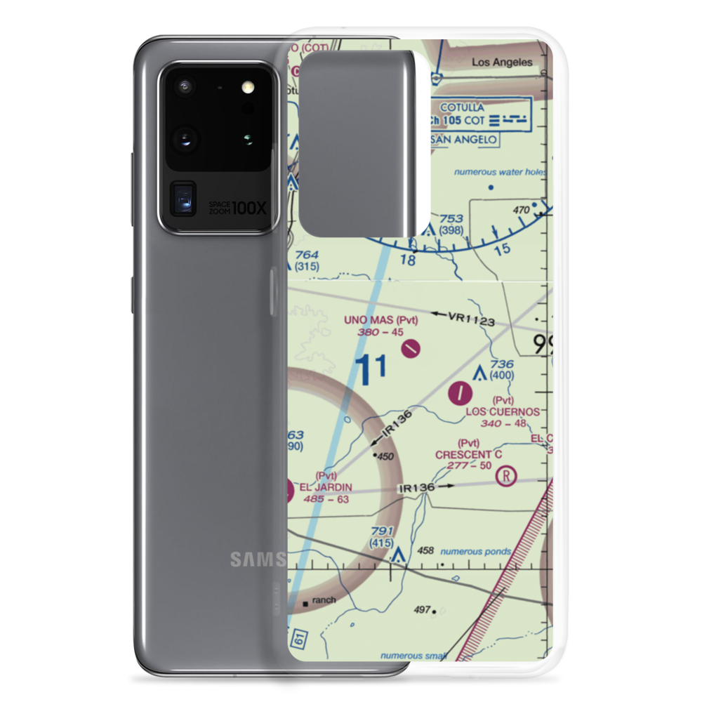 Uno Mas Ranch Airport (5TS1) VFR Sectional Samsung Case Samsung Galaxy S20 Ultra model shown