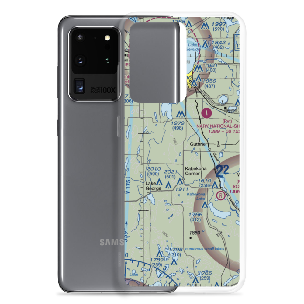 Up Yonder Airport (98MN) VFR Sectional Samsung Case Samsung Galaxy S20 Ultra model shown