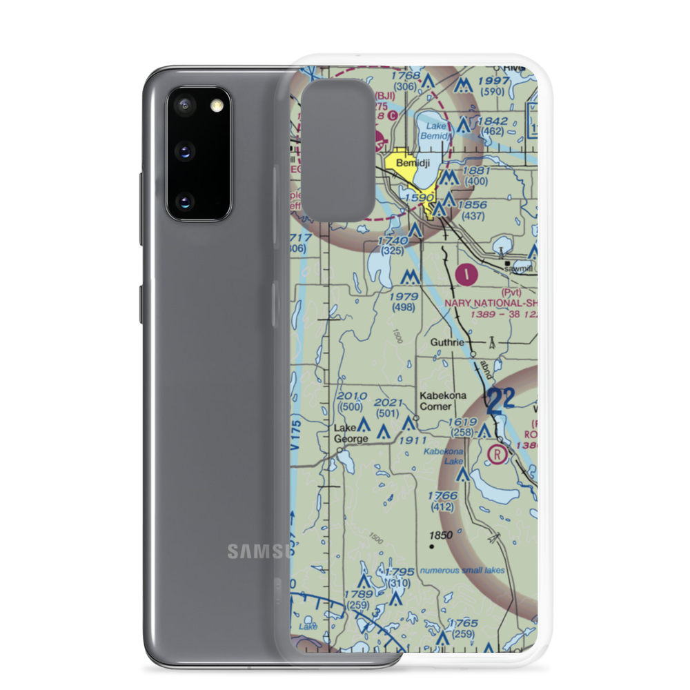 Up Yonder Airport (98MN) VFR Sectional Samsung Case Samsung Galaxy S20 model shown