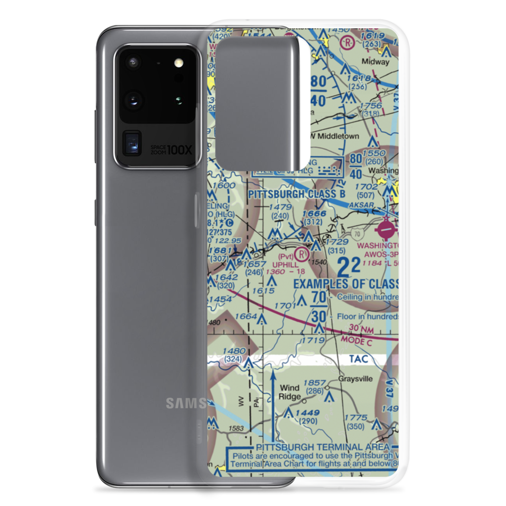 Uphill Airport (PS67) VFR Sectional Samsung Case Samsung Galaxy S20 Ultra model shown