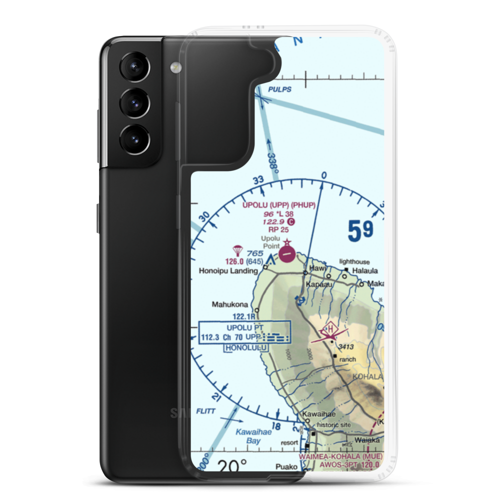 Upolu Airport (UPP) VFR Sectional Samsung Case Samsung Galaxy S21 Plus model shown