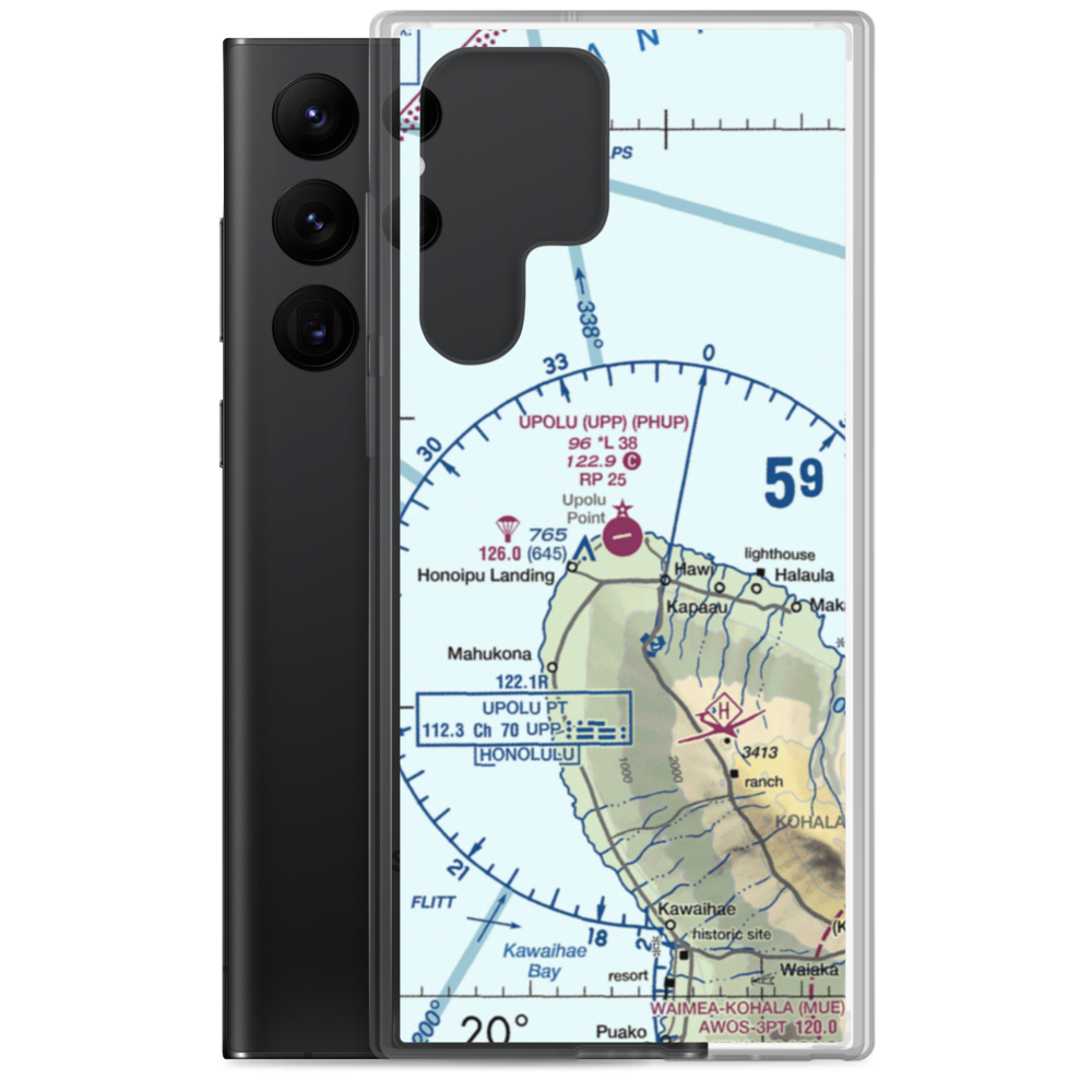 Upolu Airport (UPP) VFR Sectional Samsung Case Samsung Galaxy S22 Ultra model shown