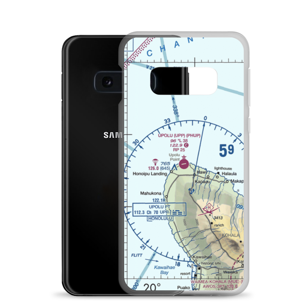 Upolu Airport (UPP) VFR Sectional Samsung Case Samsung Galaxy S10e model shown
