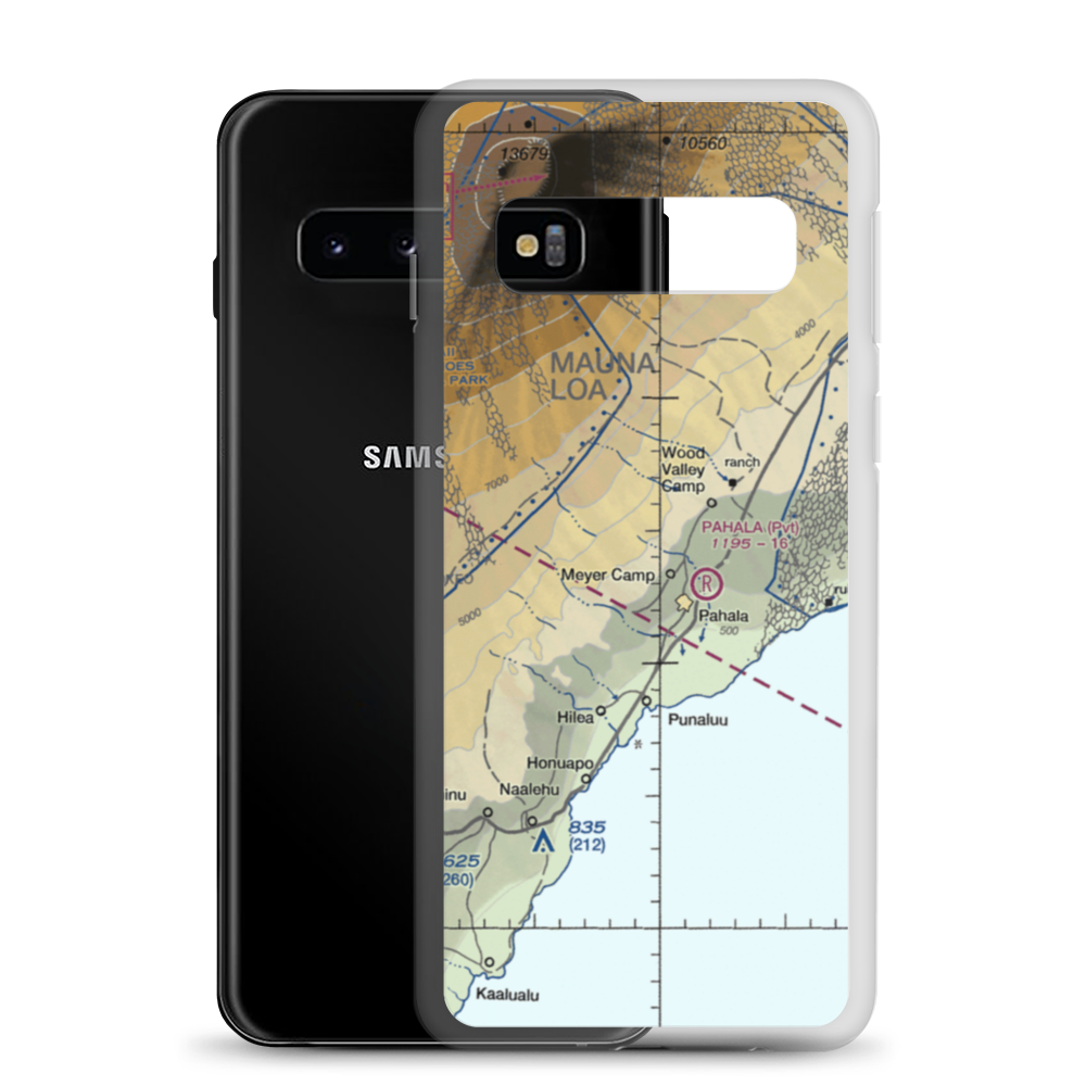 Upper Paauau Airport (HI29) VFR Sectional Samsung Case Samsung Galaxy S10 model shown