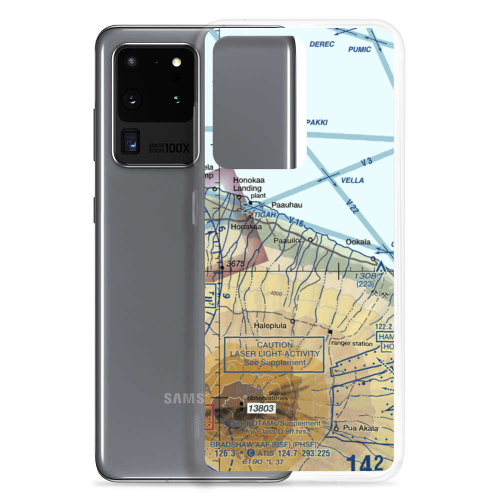 Upper Paauilo Airstrip (HI27) VFR Sectional Samsung Case Samsung Galaxy S20 Ultra model shown