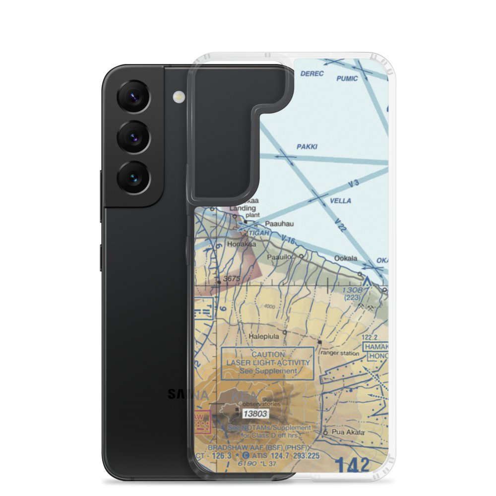 Upper Paauilo Airstrip (HI27) VFR Sectional Samsung Case Samsung Galaxy S22 model shown