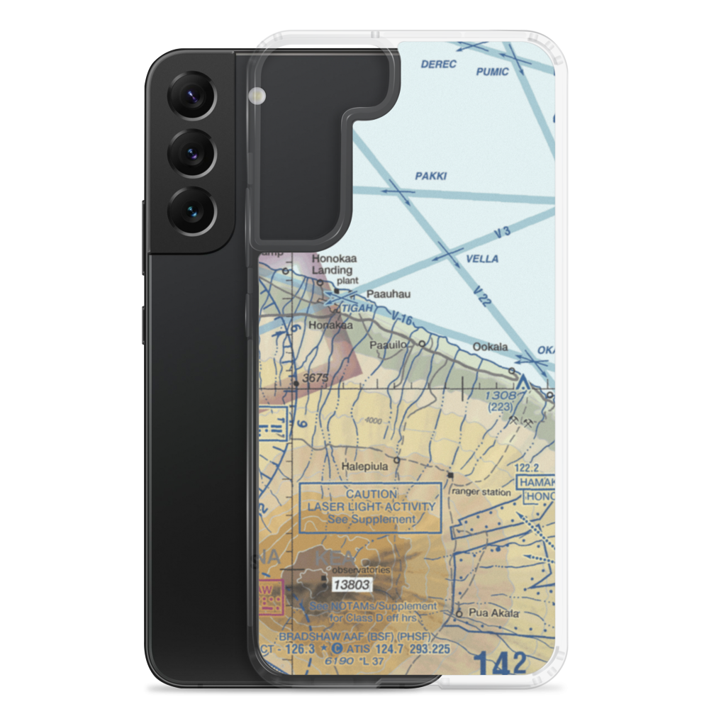 Upper Paauilo Airstrip (HI27) VFR Sectional Samsung Case Samsung Galaxy S22 Plus model shown