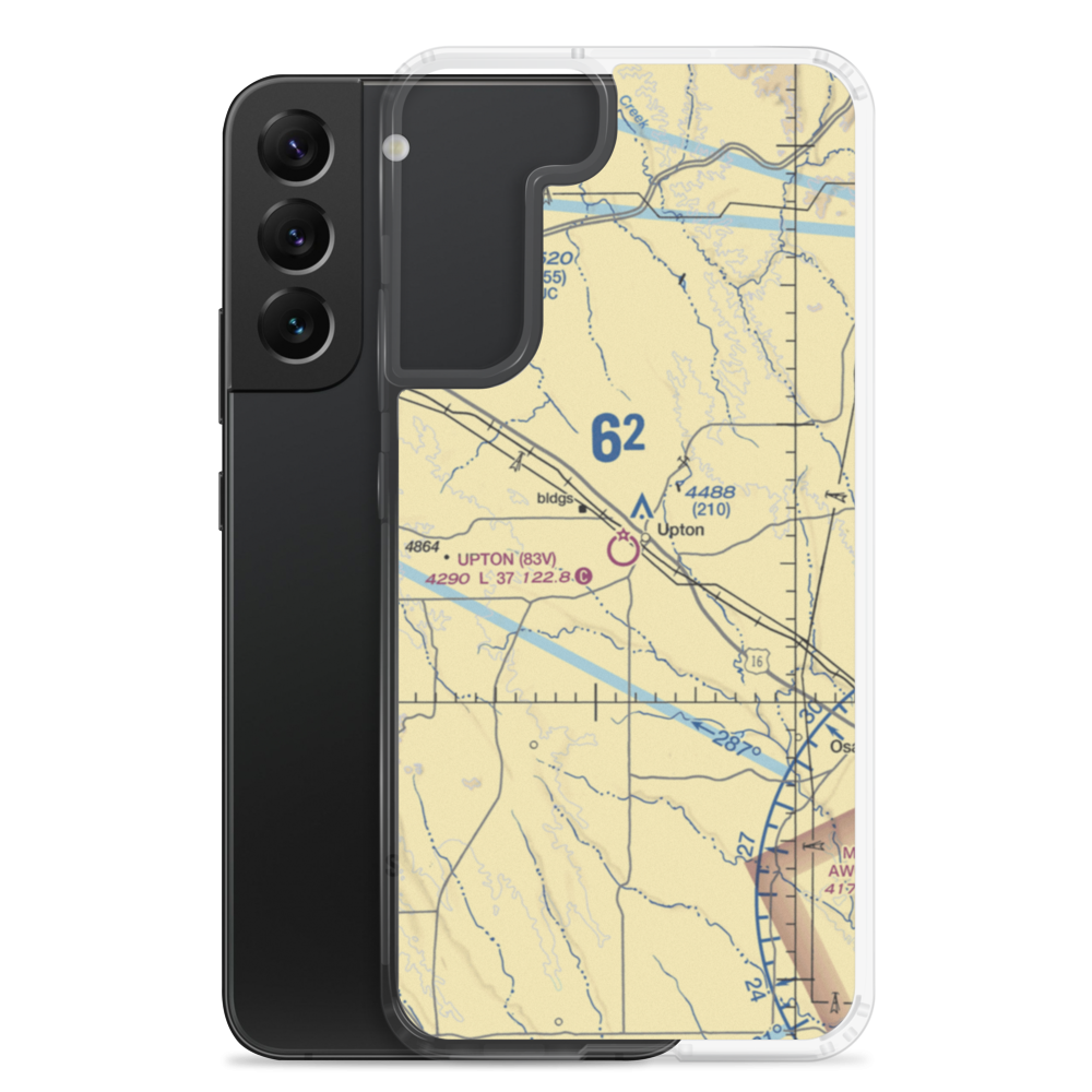 Upton Municipal Airport (83V) VFR Sectional Samsung Case Samsung Galaxy S22 Plus model shown