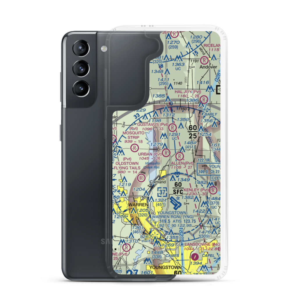 Urban Airport (8OH5) VFR Sectional Samsung Case Samsung Galaxy S21 model shown