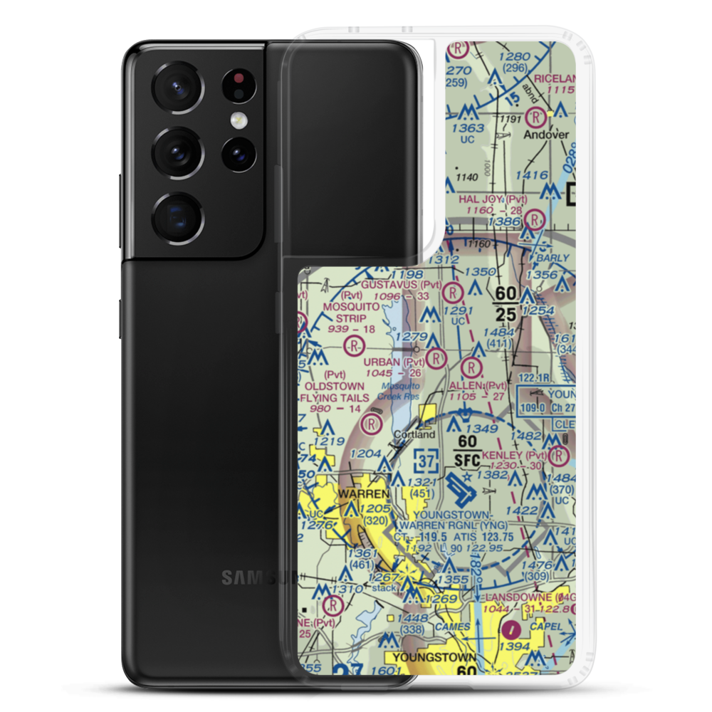 Urban Airport (8OH5) VFR Sectional Samsung Case Samsung Galaxy S21 Ultra model shown