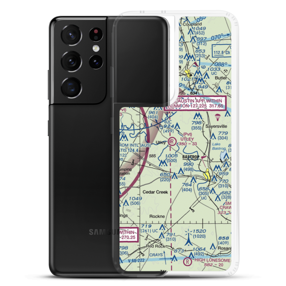 Utley Field (US-0177) VFR Sectional Samsung Case Samsung Galaxy S21 Ultra model shown