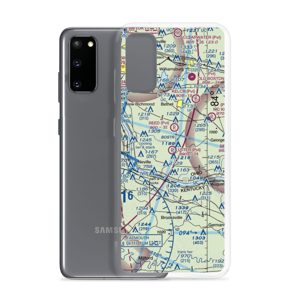 Utter Field (2OA7) VFR Sectional Samsung Case Samsung Galaxy S20 model shown
