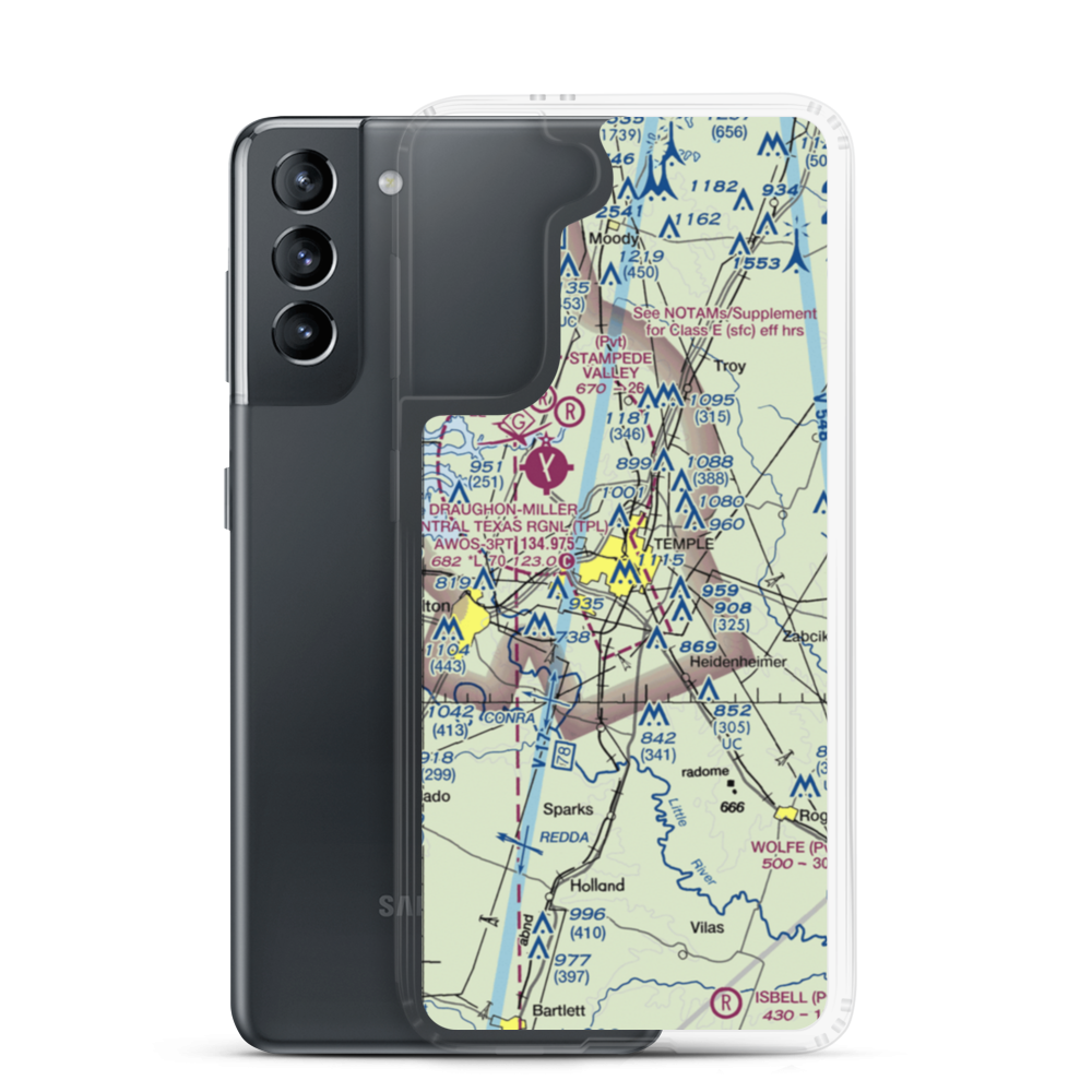 Vac Heliport (92R) VFR Sectional Samsung Case Samsung Galaxy S21 model shown