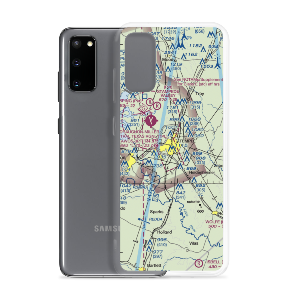 Vac Heliport (92R) VFR Sectional Samsung Case Samsung Galaxy S20 model shown