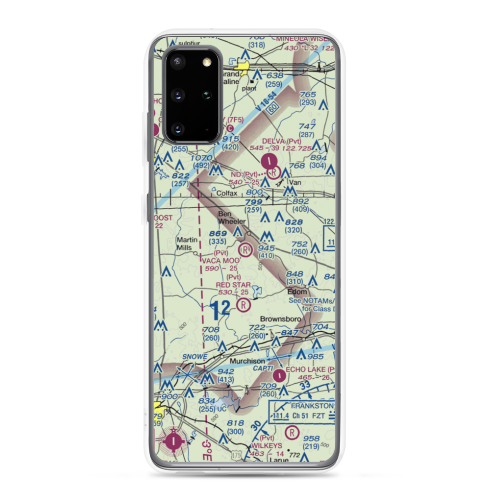 Vaca Moo Airport (TA37) VFR Sectional Samsung Case Samsung Galaxy S20 Plus model shown