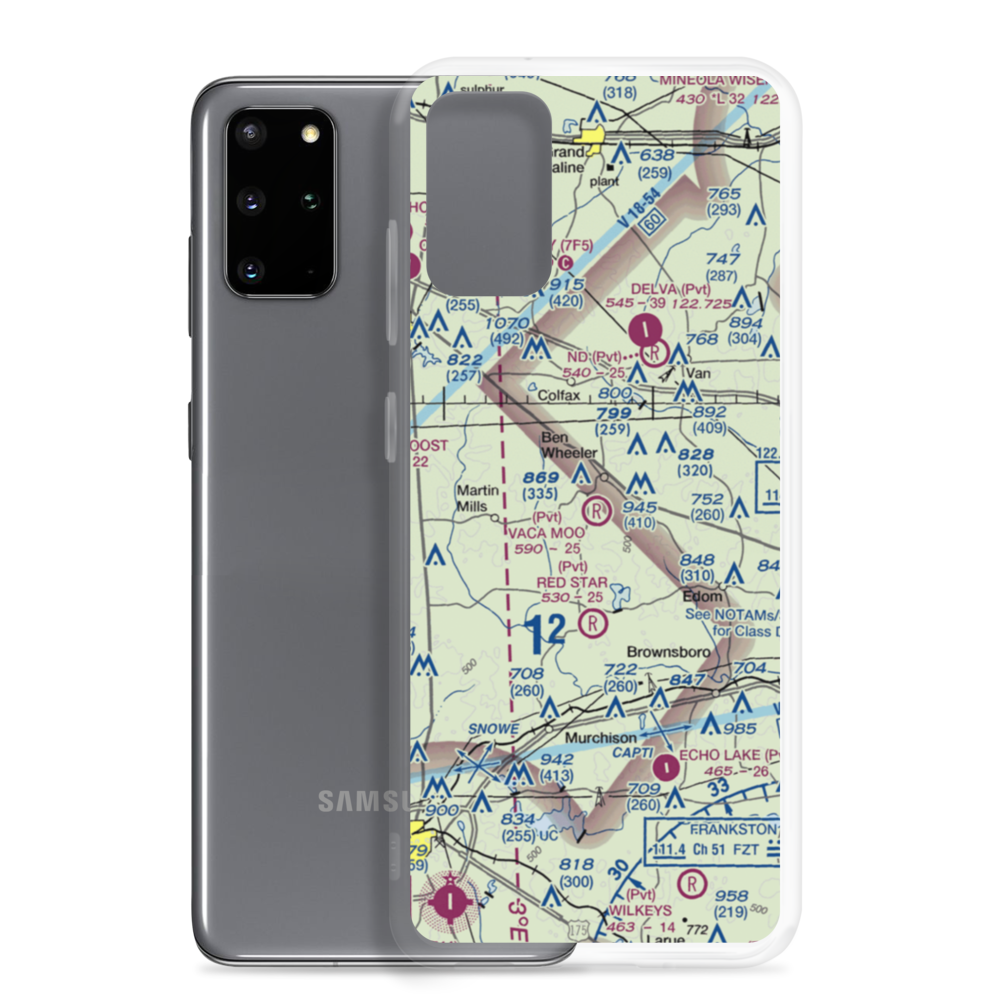 Vaca Moo Airport (TA37) VFR Sectional Samsung Case Samsung Galaxy S20 Plus model shown
