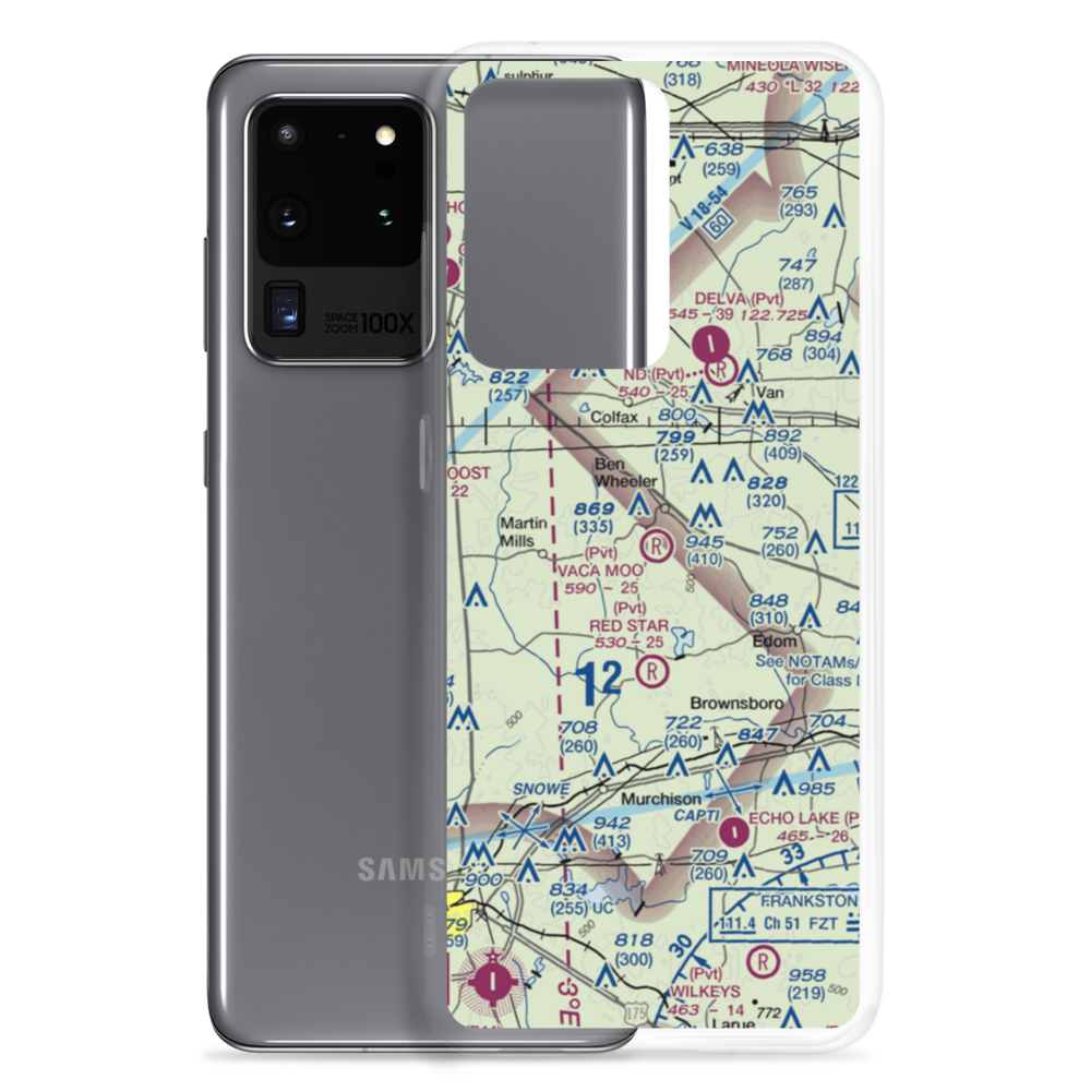 Vaca Moo Airport (TA37) VFR Sectional Samsung Case Samsung Galaxy S20 Ultra model shown