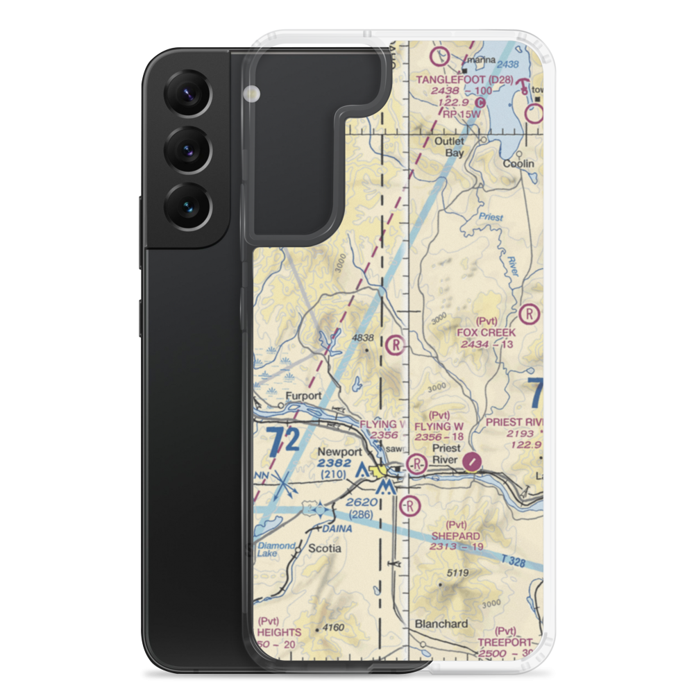 Valenov Ranch Airport (ID61) VFR Sectional Samsung Case Samsung Galaxy S22 Plus model shown