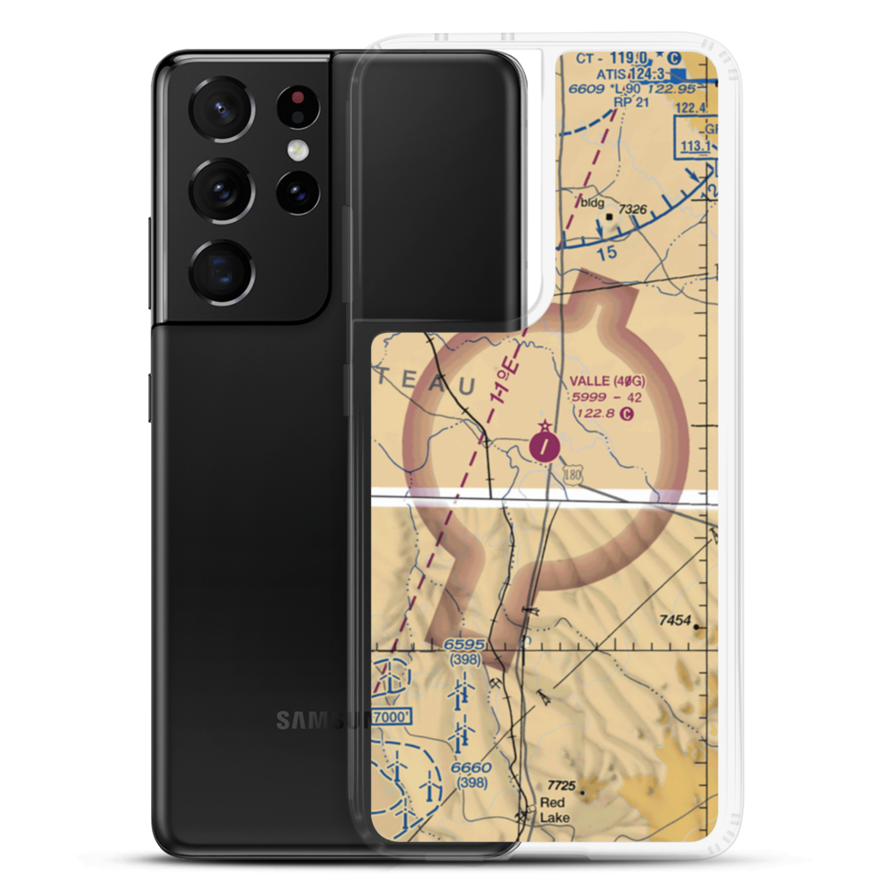Valle Airport (40G) VFR Sectional Samsung Case Samsung Galaxy S21 Ultra model shown