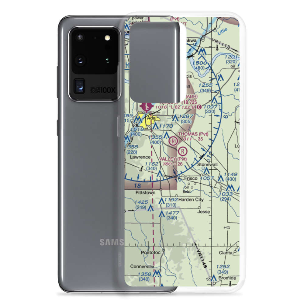 Valley Airport (3OK0) VFR Sectional Samsung Case Samsung Galaxy S20 Ultra model shown