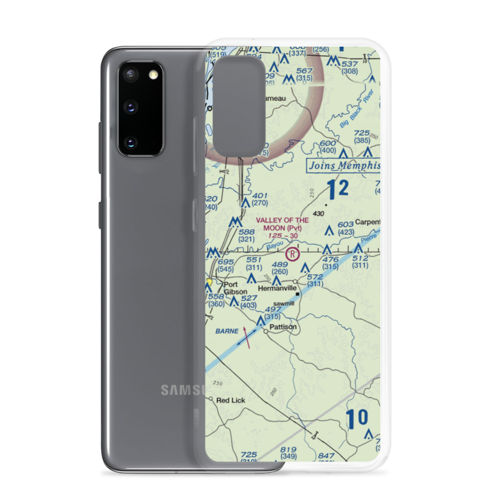 Valley of The Moon Airport (MS59) VFR Sectional Samsung Case Samsung Galaxy S20 model shown