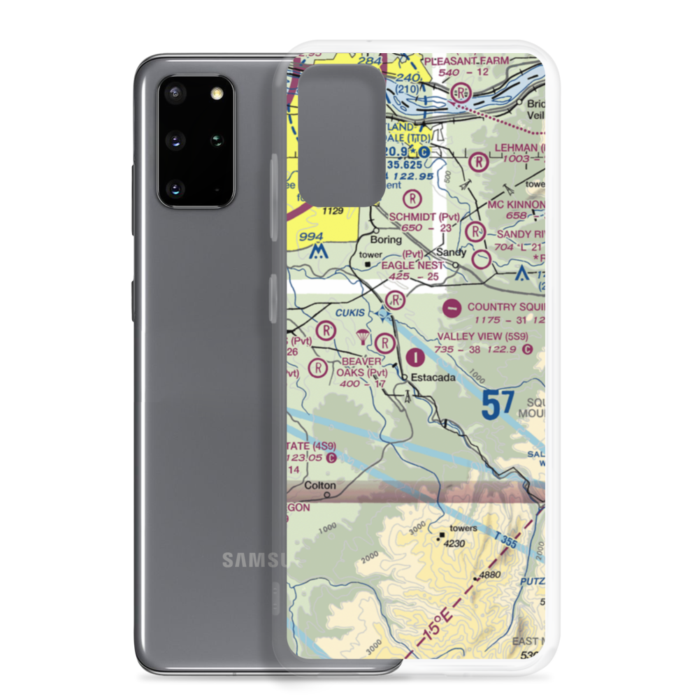 Valley View Airport (5S9) VFR Sectional Samsung Case Samsung Galaxy S20 Plus model shown