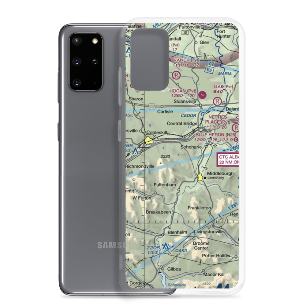 Valley View Airport (7NK0) VFR Sectional Samsung Case Samsung Galaxy S20 Plus model shown
