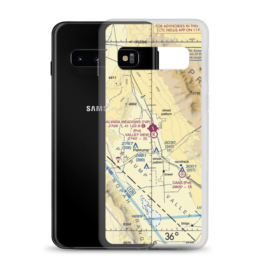 Valley View Airport (NV00) VFR Sectional Samsung Case Samsung Galaxy S10 model shown