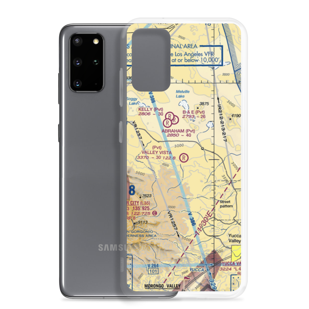 Valley Vista Airport (6CA5) VFR Sectional Samsung Case Samsung Galaxy S20 Plus model shown