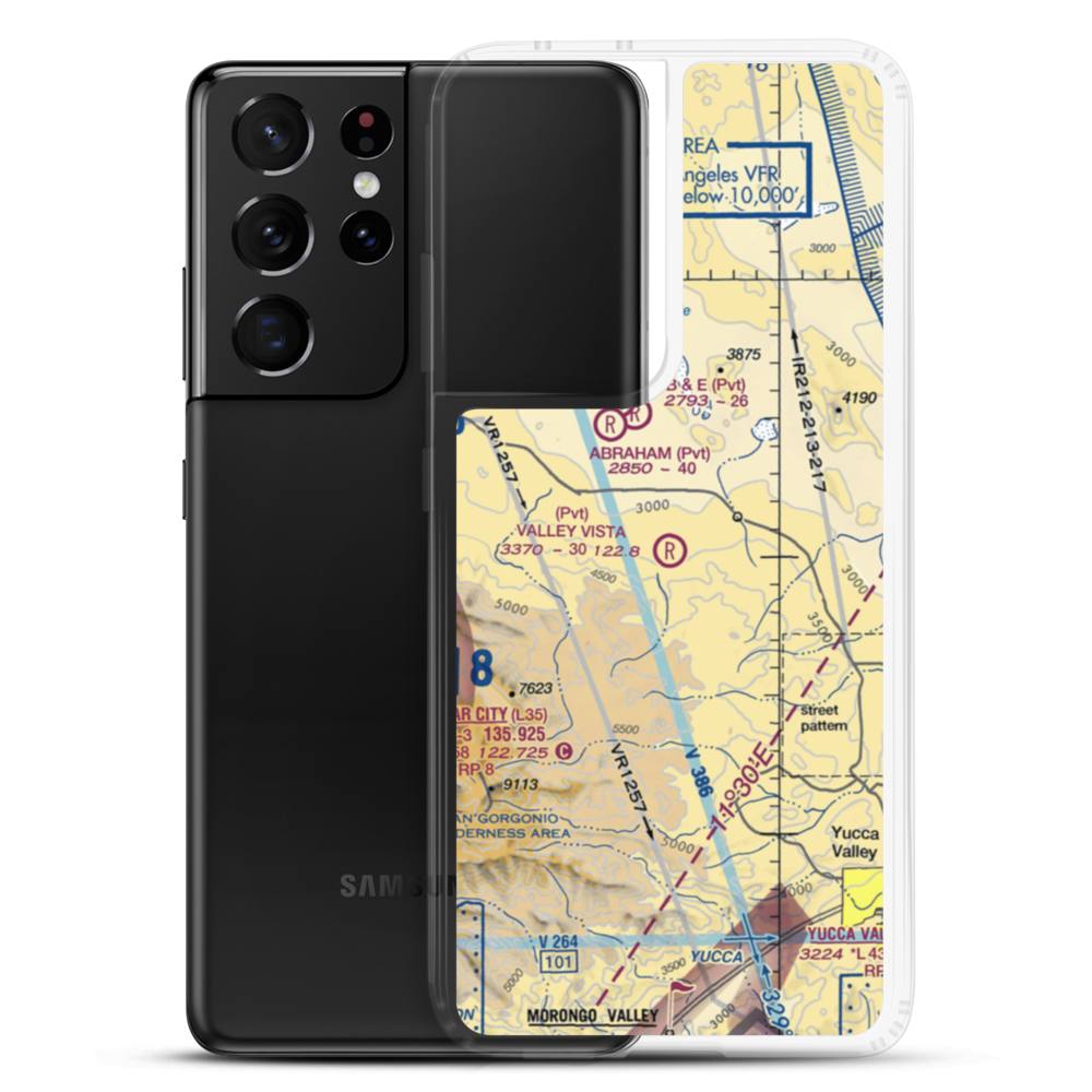 Valley Vista Airport (6CA5) VFR Sectional Samsung Case Samsung Galaxy S21 Ultra model shown