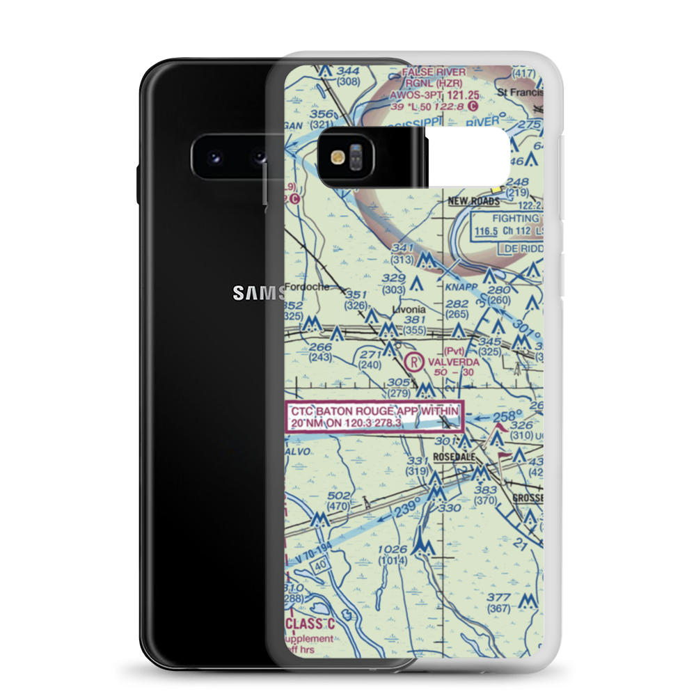 Valverda Strip (7LA0) VFR Sectional Samsung Case Samsung Galaxy S10 model shown