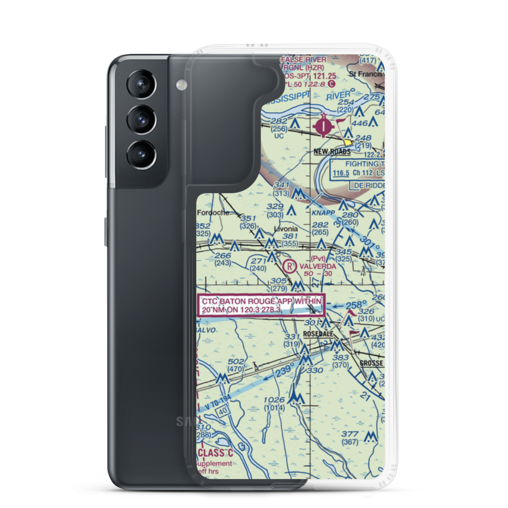 Valverda Strip (7LA0) VFR Sectional Samsung Case Samsung Galaxy S21 model shown