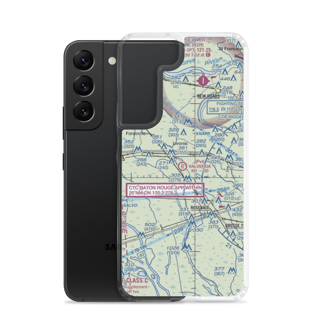 Valverda Strip (7LA0) VFR Sectional Samsung Case Samsung Galaxy S22 model shown