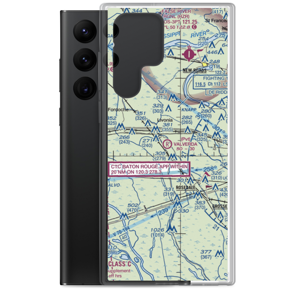Valverda Strip (7LA0) VFR Sectional Samsung Case Samsung Galaxy S22 Ultra model shown